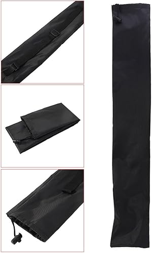 Miniatura 8 de Portátil Negro Trekking Bolsa de transporte Bolsa de almacenamiento Bolsa con cordón para caminar senderismo bastones Viaje para Cas troquelado para