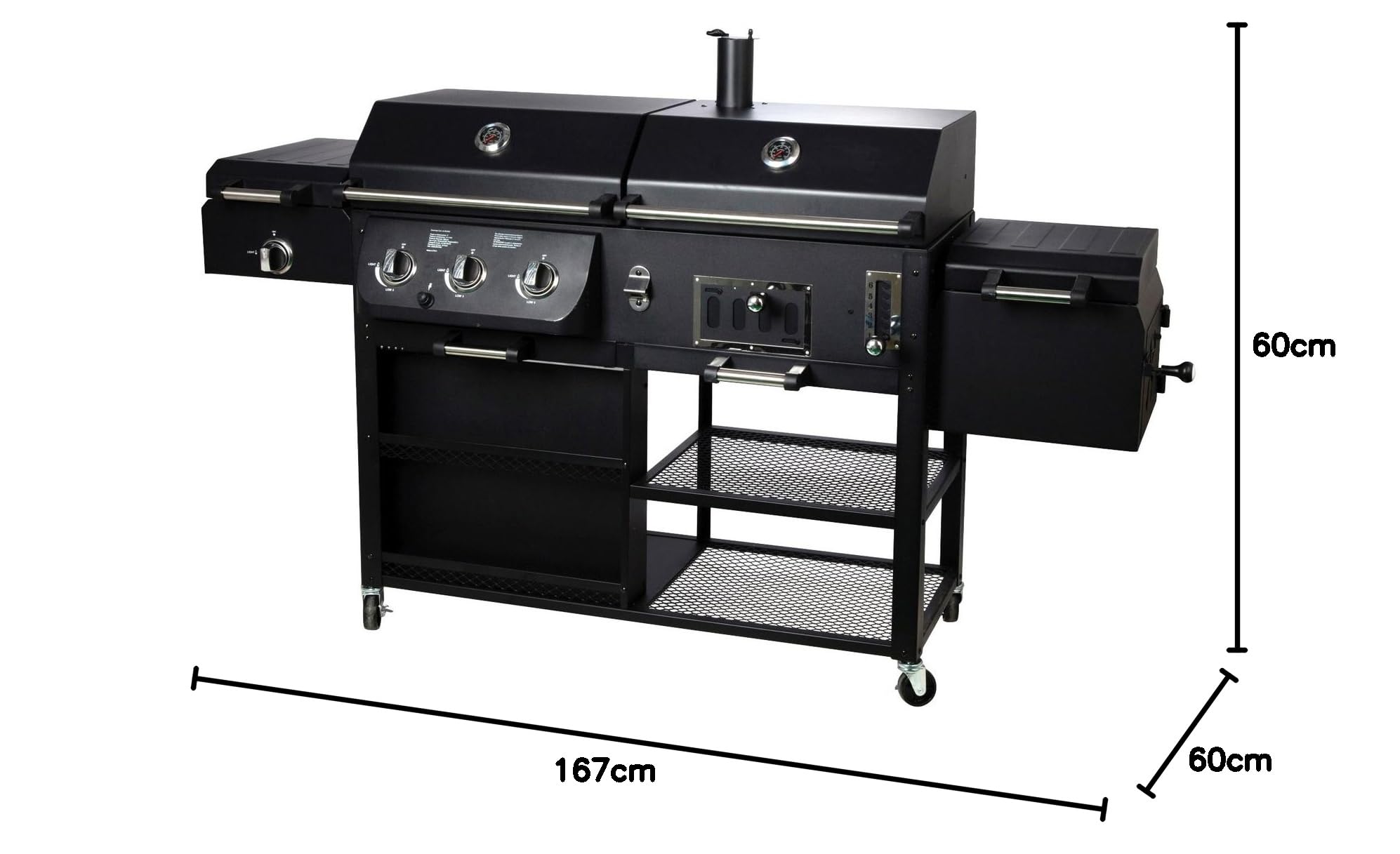 El Fuego Arizona grill gazowy, szer. 203 x gł. 60 x 127 cm