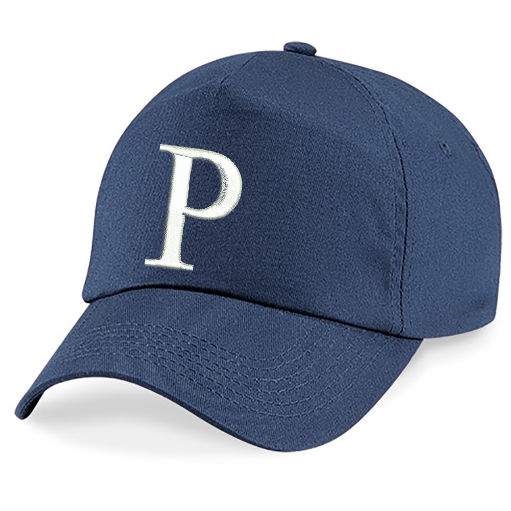 4sold Niños Calidad Algodón Verano Sol Sombrero Nuevos Niños Escuela Niños Tapas Azul Marino Sombrero Deporte Alfabeto A-Z Niño Niña Ajustable Gorra De Béisbol