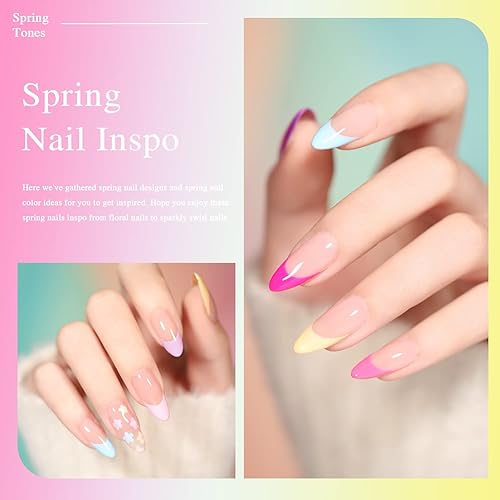 Miniatura 3 de Beautpal - Juego de esmaltes de uñas de gel pastel neón, decoración de Pascua, macarrón brillante, esmalte de uñas de primavera y verano, 10