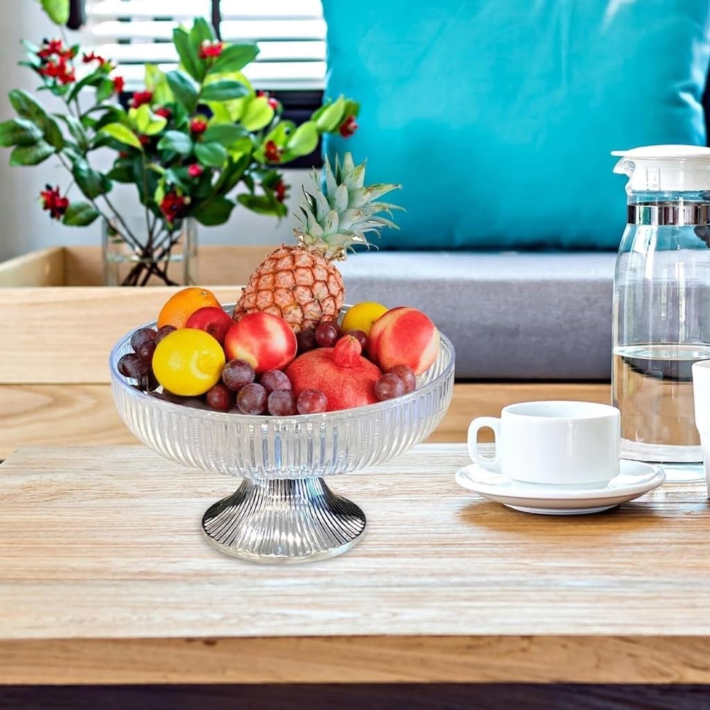Boîte de rangement de fruits pour la maison et le salon – Organiseur de table basse pour collations, bonbons, noix et fruits secs