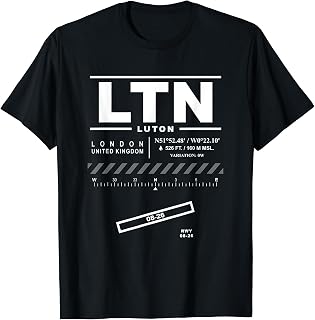 London Luton Airport England UK LTN T-Shirt