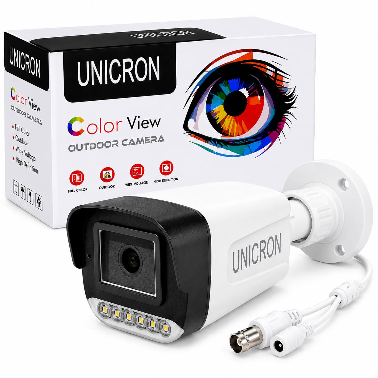 UNICRON Full HD 3MP CCTV Camera for Home Outdoor & Indoor Security, Bullet Camera Full Duplex Two Way Audio, Color Night Vision, Mobile Connectivity-picture-10