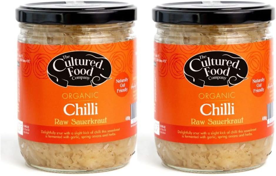 The Cultured Food Company Organic Chilli & Dill Sauerkraut 2 x 400g