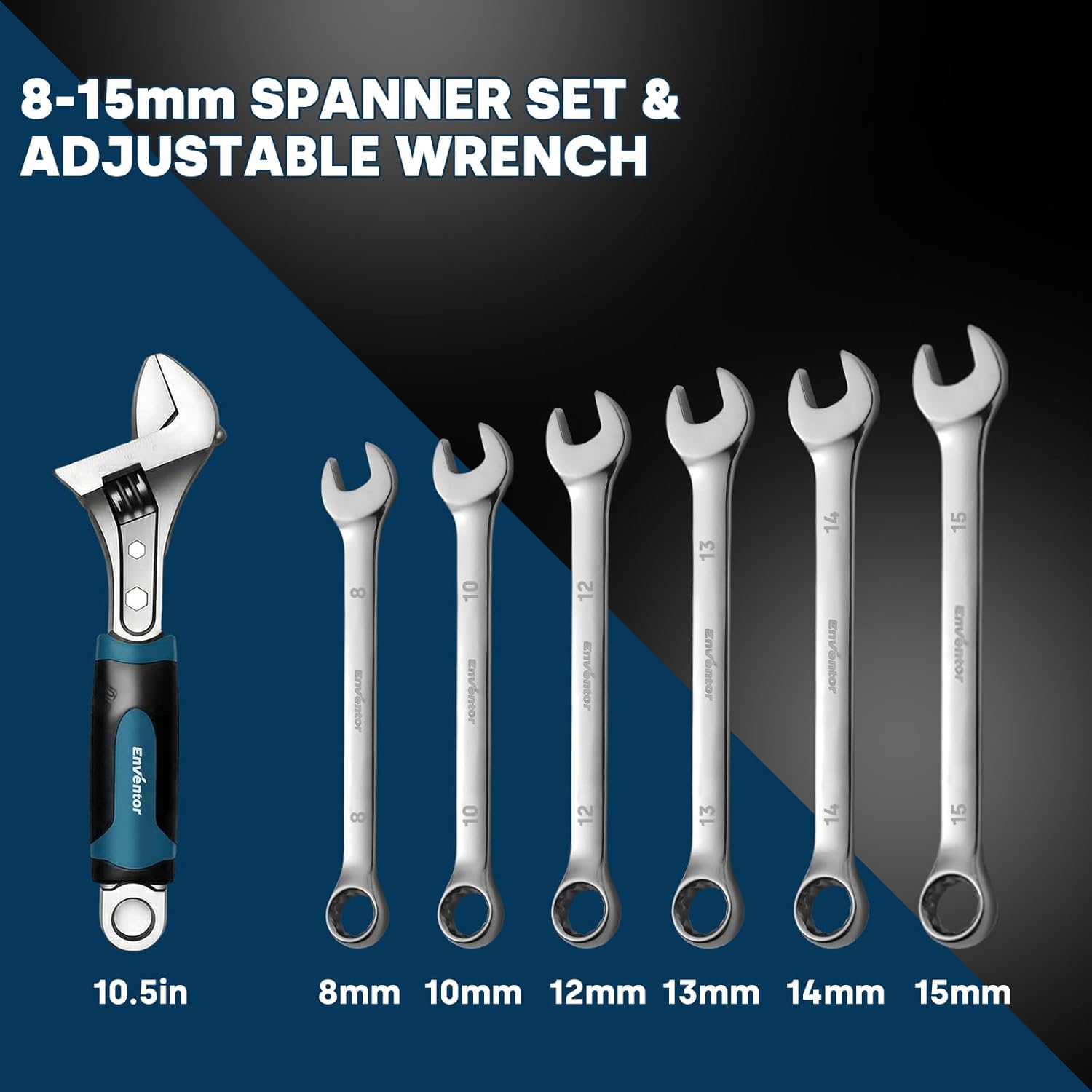 Enventor Tool Set, 220-Piece Home Tool Kit with Toolbox, Wrench and Hand Tools for Home Repairs, Auto Maintenance, DIY & General Use,Household Repair Tools for Men & Women, Blue
