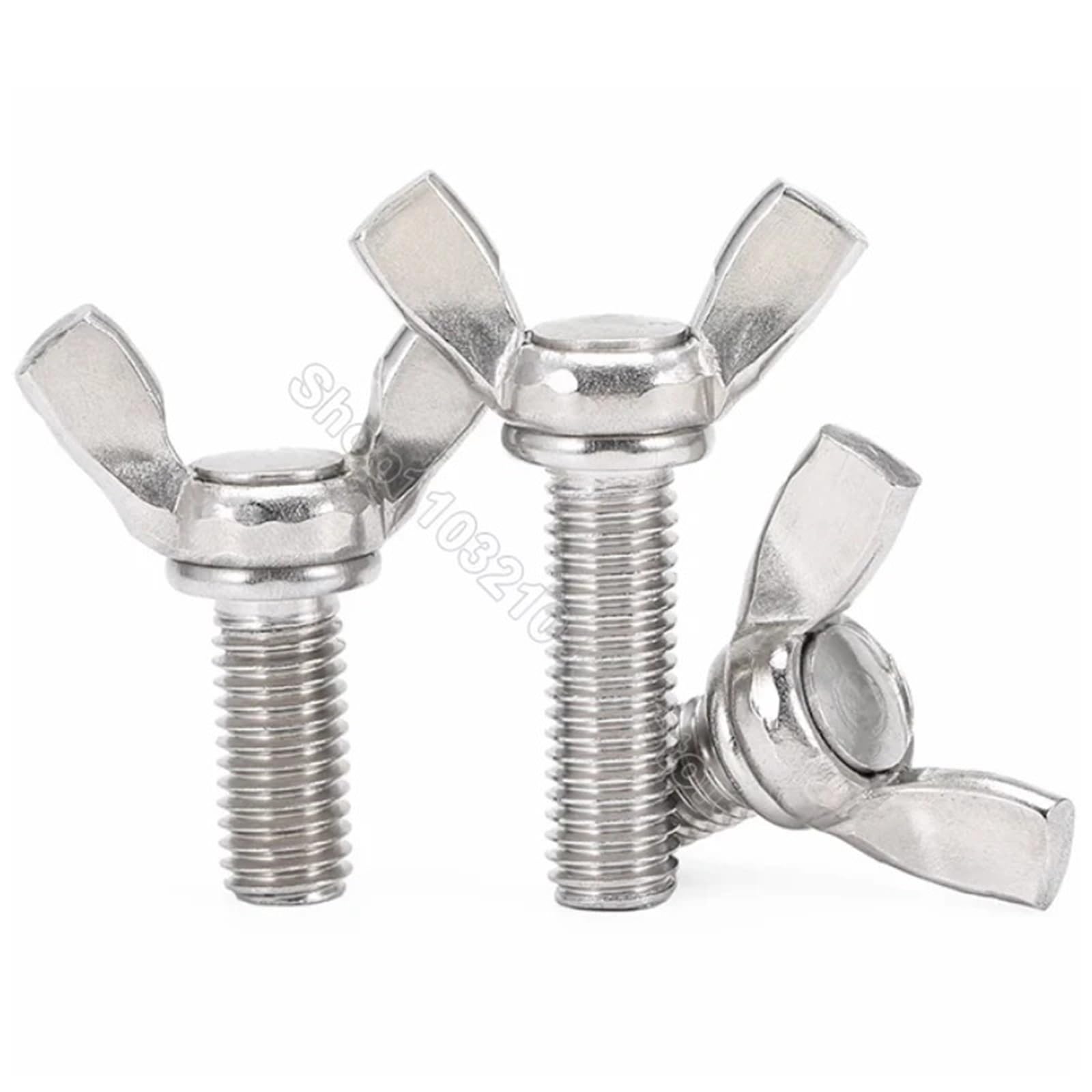 5–20 Stück M4 M5 M6 M8 M10 verzinkte Schmetterlingsschraube Flügelschraube Daumenflügelschraube Klaue Handfestschrauben(20Pcs,M6x30)