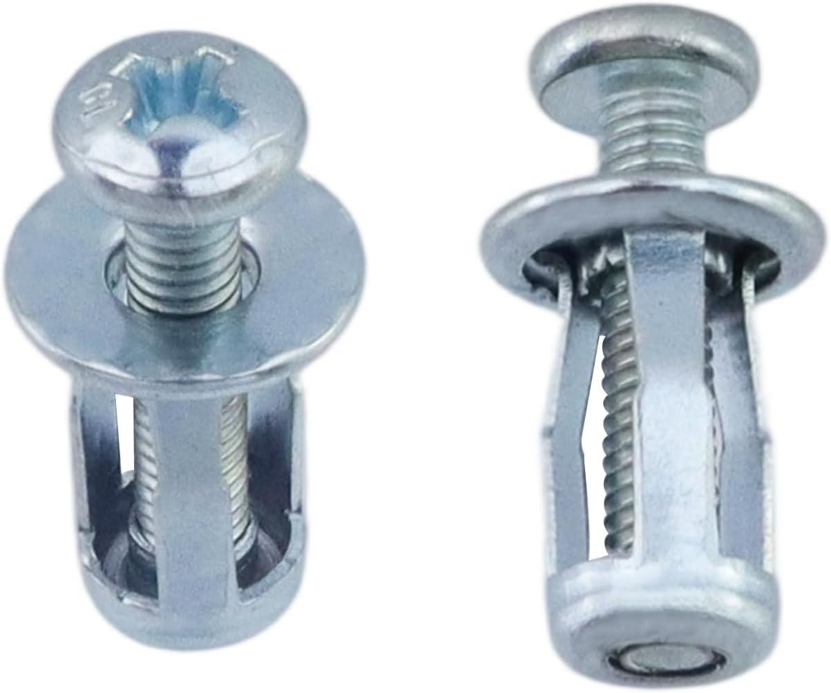 Wealrit M4 x 20 Hollow Door Anchors Kit,Metal Hollow Wall Anchors 20PCS