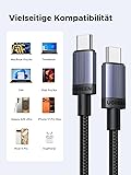 UGREEN Lot de 2 Câble USB C vers USB C PD 3.1 5A 48V 240W Cable Type C Charge Rapide Nylon Tressé Compatible avec MacBook iPad Ordinateur Portable de Jeu iPhone 17 Pro Max Air Galaxy S26 S25(2M) - 4