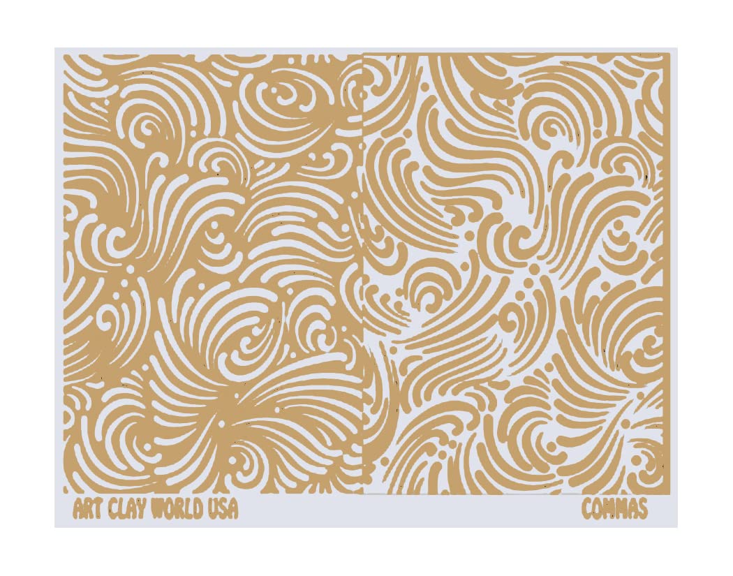 Art Clay World USA Low Relief Texture Commas 1 Pc. Amazon.in Toys