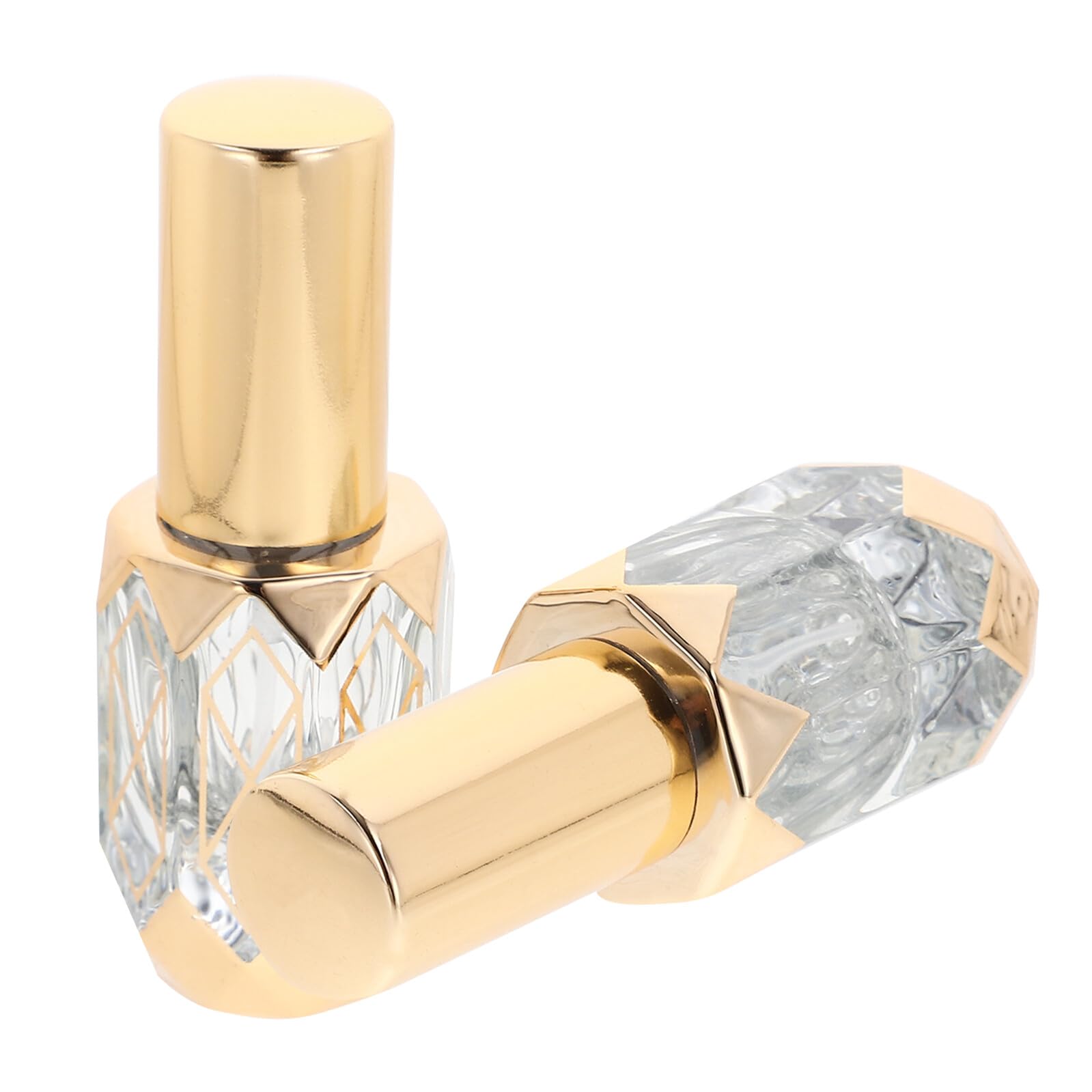 Botellas De Perfume De Viaje Spray De Vidrio Transparente Diseño De Ventana Recargables Portátiles Para Aceites Esenciales Y 2 Piezas X 5