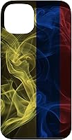 Vista 7 de Funda para iPhone 12 Pro Max Smoky Colombia Bandera - Estilo Humo Colombiano Orgullo