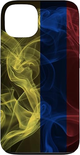 Vista 13 de Funda para iPhone 12 Pro Max Smoky Colombia Bandera - Estilo Humo Colombiano Orgullo