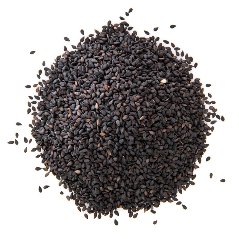 Image of KraveYum Black Sesame Seeds for Eating 100gm | Whole Fresh and Natural Unhulled Kale | Black Til Seed for Weight Management, Indian Spice | Kaale Til
