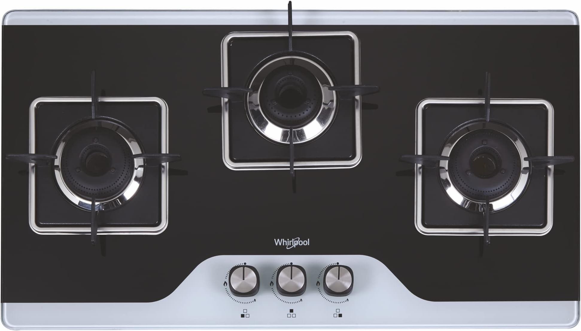 Whirlpool Hob 3 Burner Auto Ignition Gas Stove (Glass Ceramic, Elite