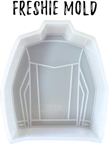 Miniatura 2 de Jean Jacket - Molde de silicona Freshie para coche, 3.8 x 3.5 pulgadas, añade flecos para perlas aromáticas perfumadas, velas de automóvil, horno de