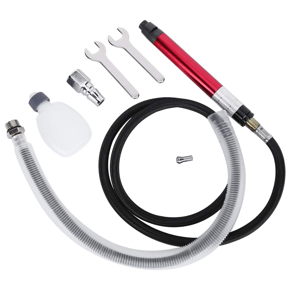 Smerigliatrice Pneumatica, Levigatrice Rotorbitale ad Aria Casuale Rotante Bagnata Pneumatica Compressa Levigatrice Portatile a Matita per Penna 58000RPM