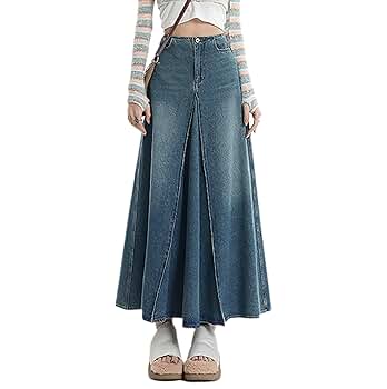 【L'Appartement】GOOD GRIEF DENIM LONG SK Denim Zip Narrow Skirt | GU US