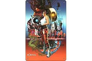 Portal 2 Aperture Poster Art Print 8 x 12 Inch Funny Metal...