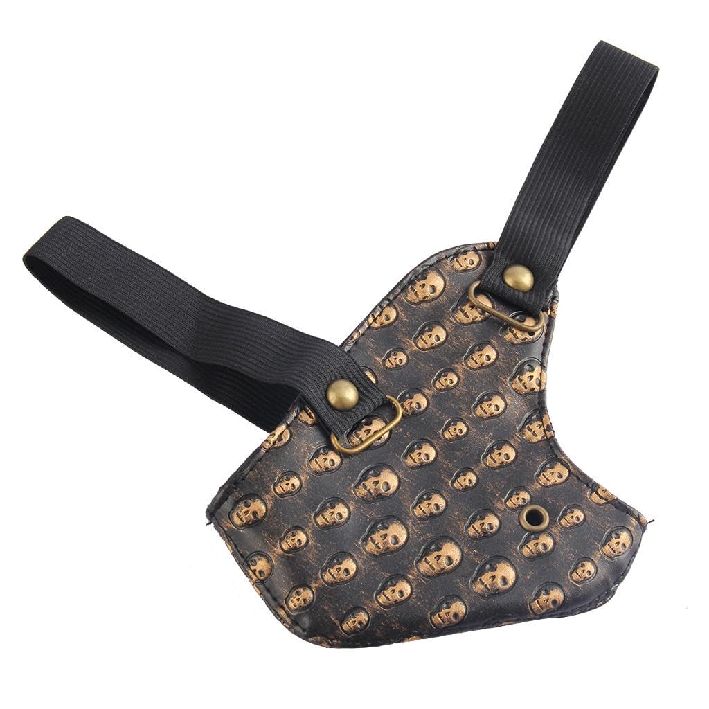 ecomistiq Punk Masquerade Mask Motocycle Anti Dust Mask Half Face Gothic Rivet Golden|Clothing, Shoes & Accessories|Costumes, Reenactment, Theater|Accessories|Masks & Eye Masks-picture-55