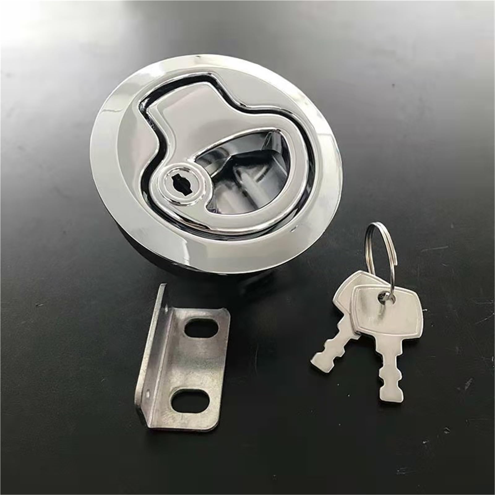 DK619-1Slam Latch Locking Lift Marine Boat Lock Cabin Lock Handle Flush Pull Latches 1Pcs