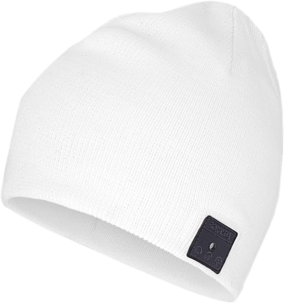 BORAYDA Bluetooth Beanie, 18 hrs Playing HD Stereo, Built-in Mic, Men's/Women's Christmas Electronic Gifts