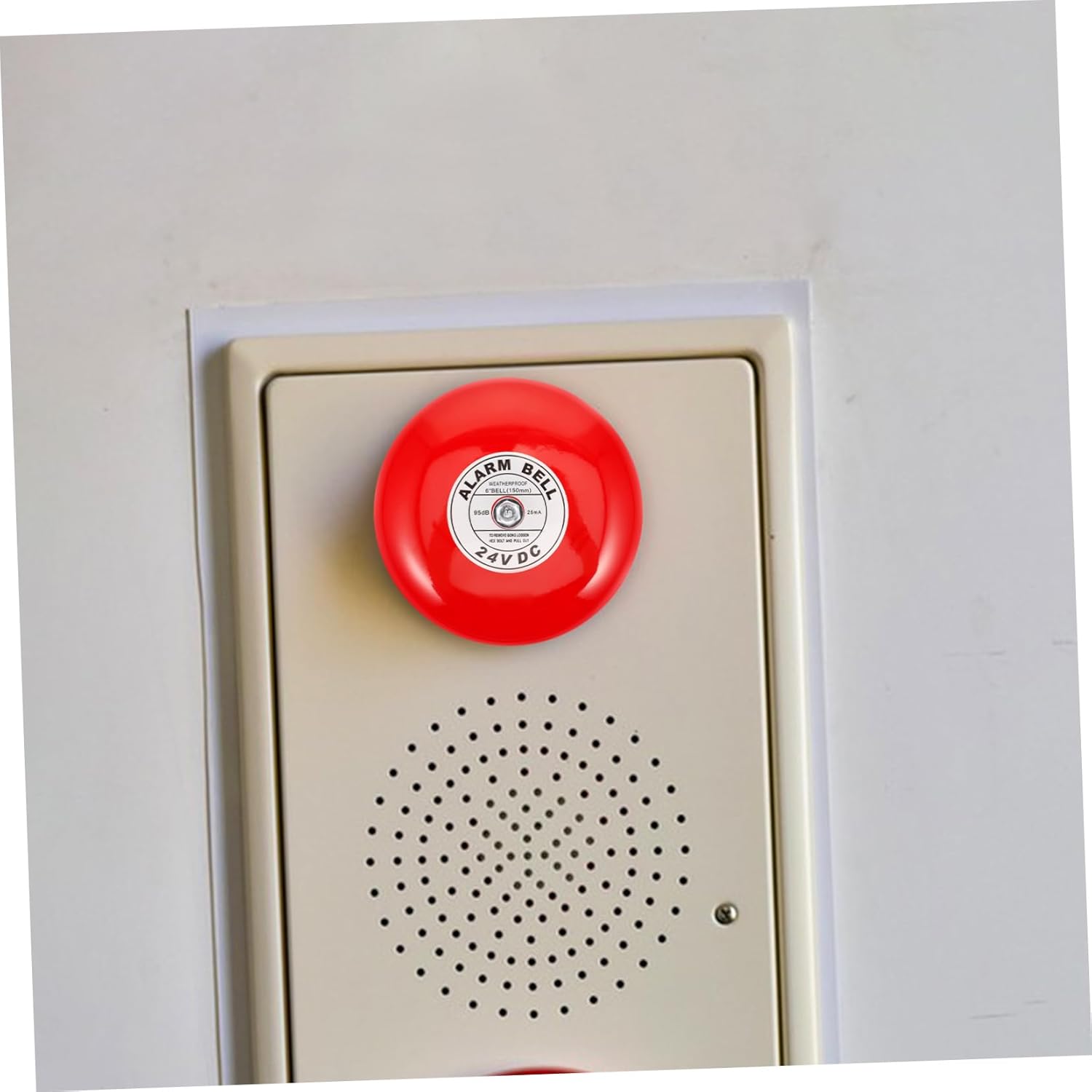 Uonlytech 24v Electric Internal Strike Alarm Bell for School Security Extra Loud Doorbell Chime for Industrial and Emergency Use Construction for Performance