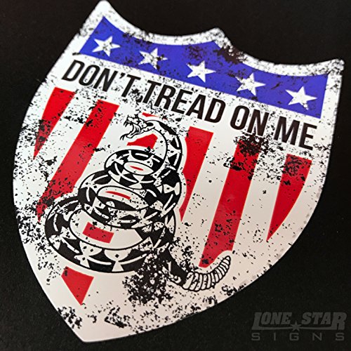 Don't Tread On Me Shield - Sticker
