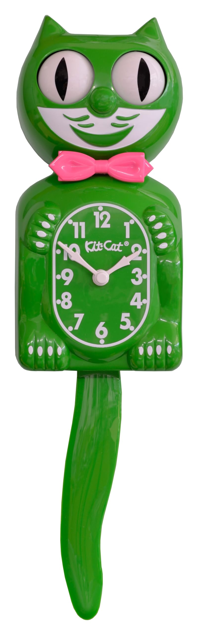 Green Hot Pink Bow Tie and Green Tail Clock, BC-99