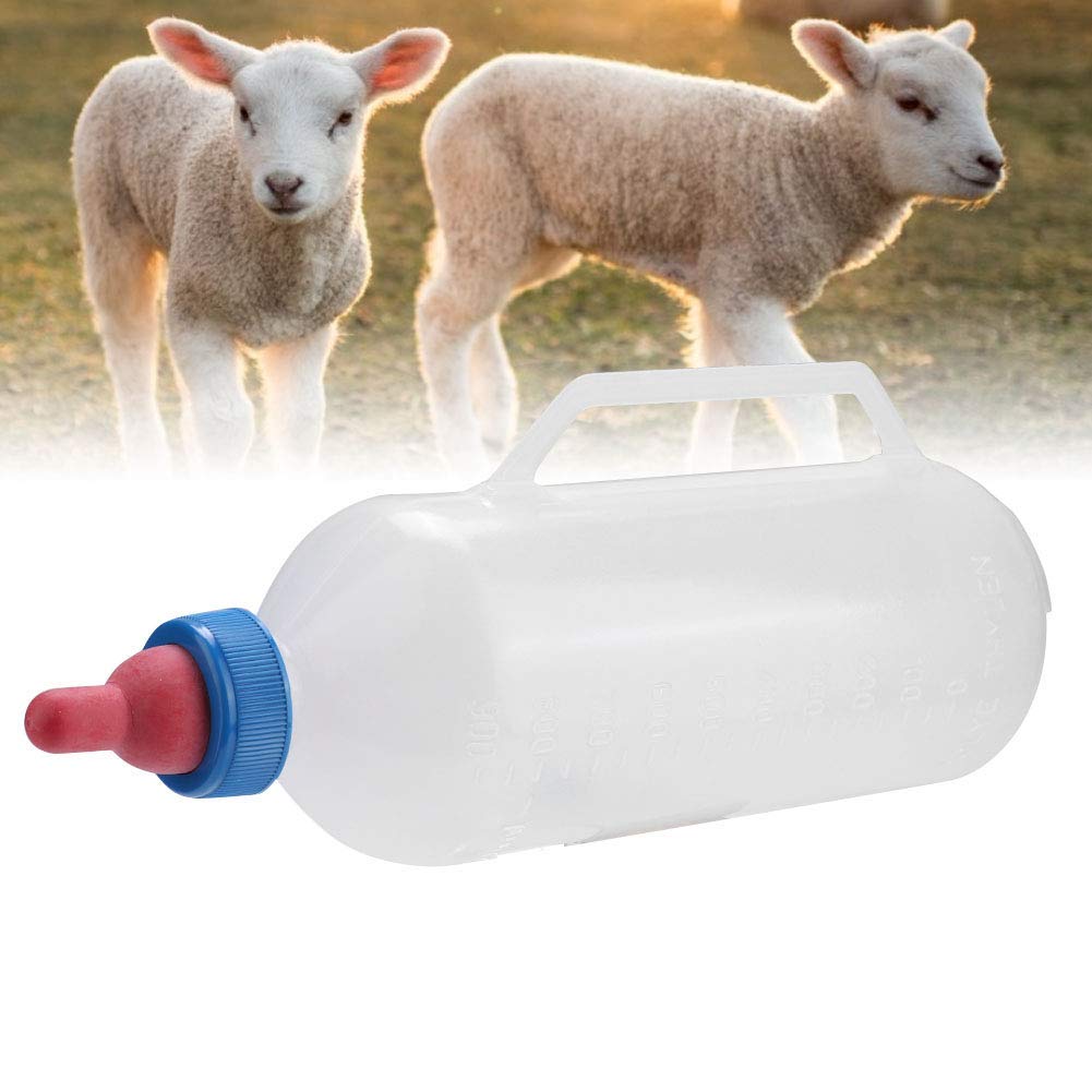 Biberon 1L Pour Agneaux Et Veaux - Avec Tétine Naturelle Et Poignée - Élevage Laitier