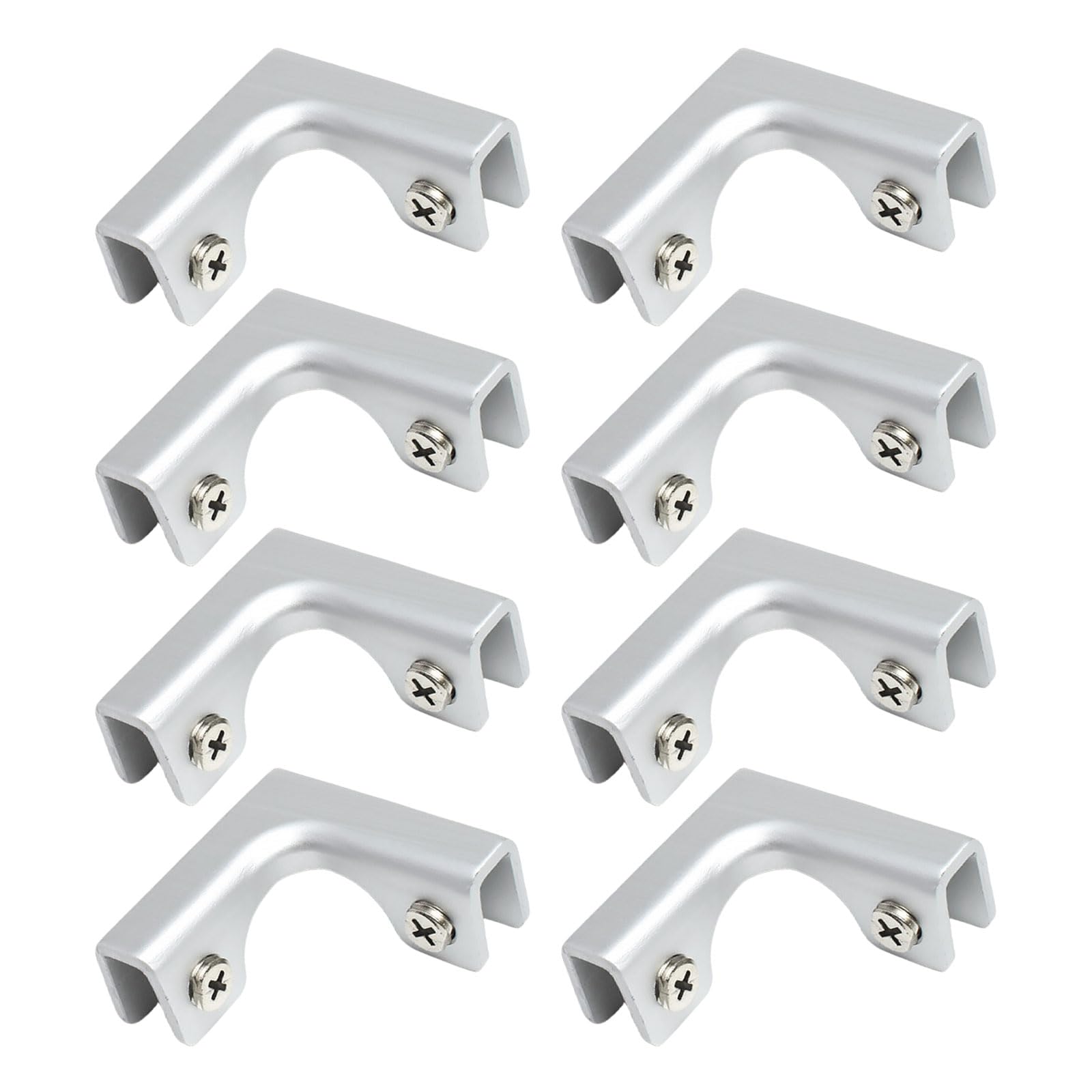 XuQiZZpp 8pcs Connection Clamps Fastening Clip Glass Clip for Simple & Stable Fitting in Living Room & Bathrooms