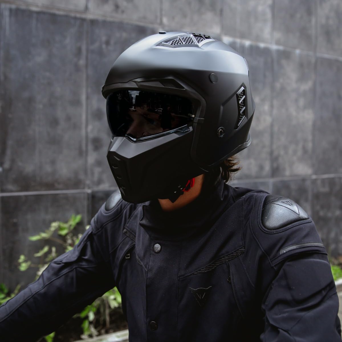 VINZ Kioto Jethelm / Streetfighter Helm | ECE 22.06 zugelassen | Motorradhelm | Rollerhelm mit Sonnenvisier / Sonnenblende | Jet Helm Mit abnehmbarem Kinnschutz