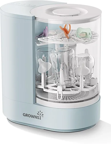 GROWNSY DeepClean Bottle Washer Pro, Baby Bottle Washer and Sterilizer and Dryer, Effortless Washing Machine for Bottle Cleaner, Pump Parts, Pacifiers - Wash, Sterilize and Dry with One Touc