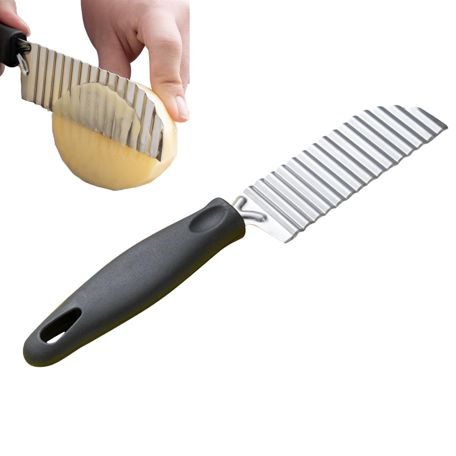 Kartoffelschneider zerkleinerer und Küchenhelfer Werkzeuge | Crinkle-Kartoffelschneider, Wellenschneider Zerkleinerer Werkzeuge für und Karotten Gurken Mais Brot Kochen und