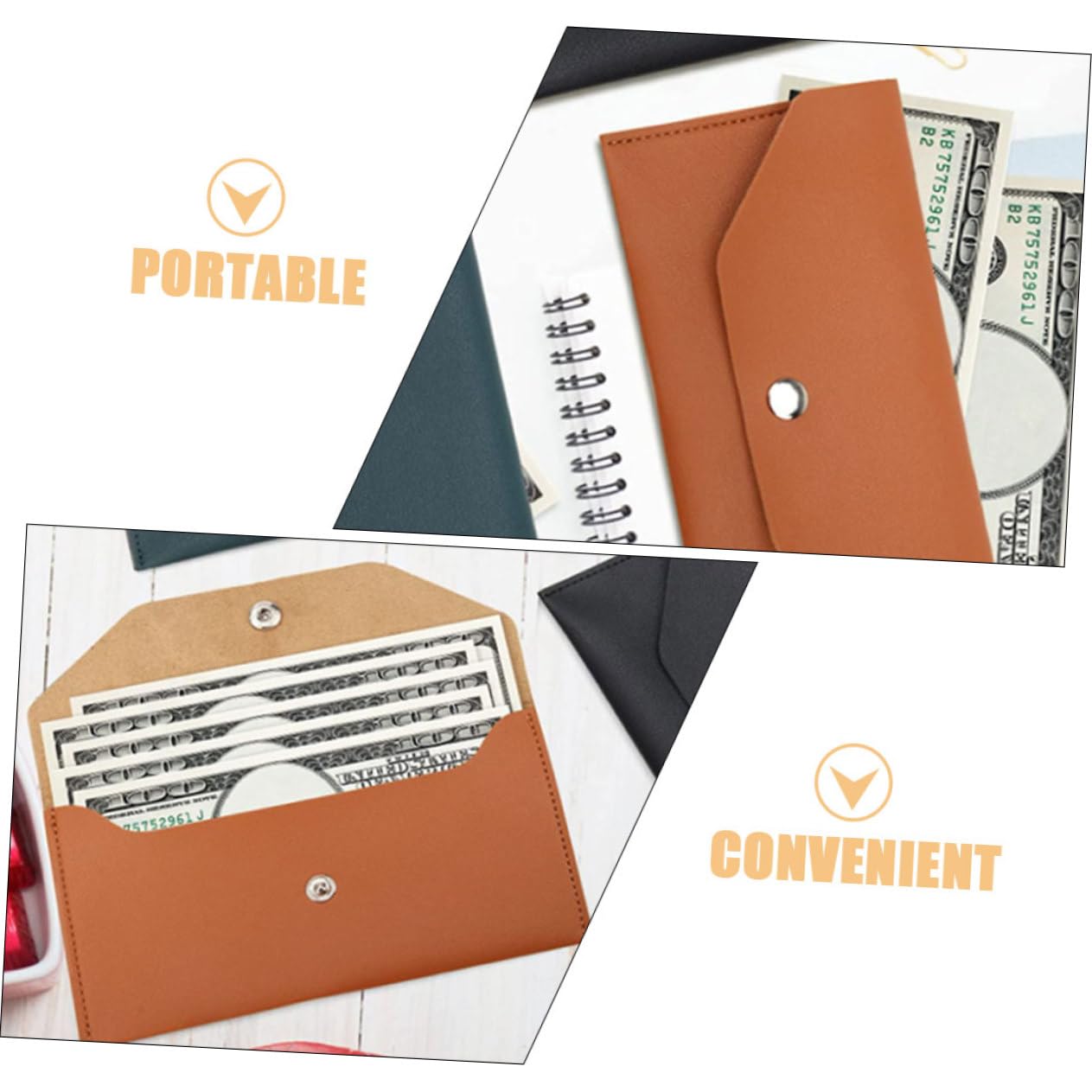 LIFKOME Sacco Postale Portafogli Borsellino Contanti Pochette Da Borsa Lunga Busta Frizione Borsa Delle Donne Pochette Lunga Da Per Le Donne Pelle