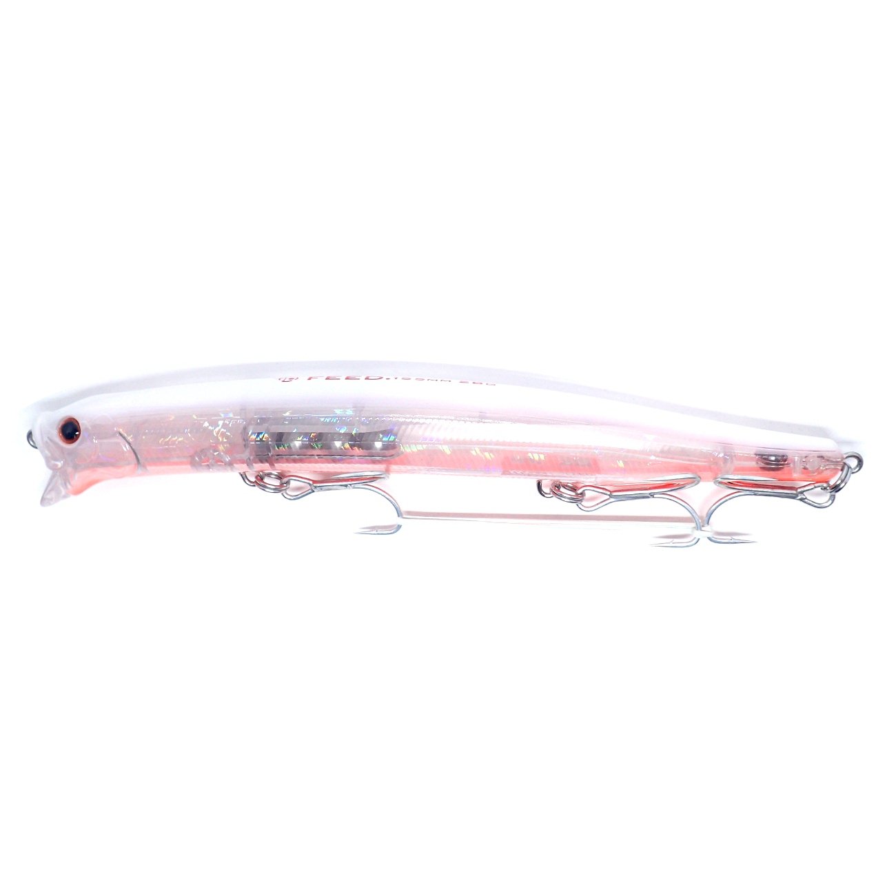Tackle House Contact Feed Shallow 155mm / 28g - 05 Clear HG Pearl Back Red Belly