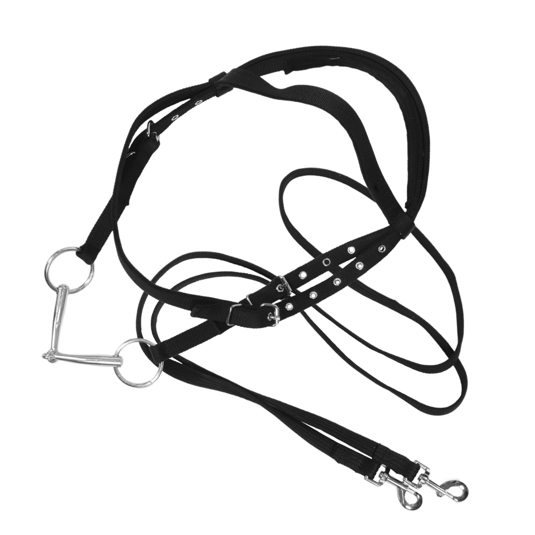 Didiseaon Redini Equestri Cavezza di Corda Cavezza da Cavallo Forniture per Stalle per Cavezza in Corda per Bovini Cavallo alla Capezza Cavezze di Corda Black Nylon