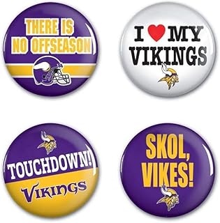 Wincraft NFL Round Button (4 Pack)