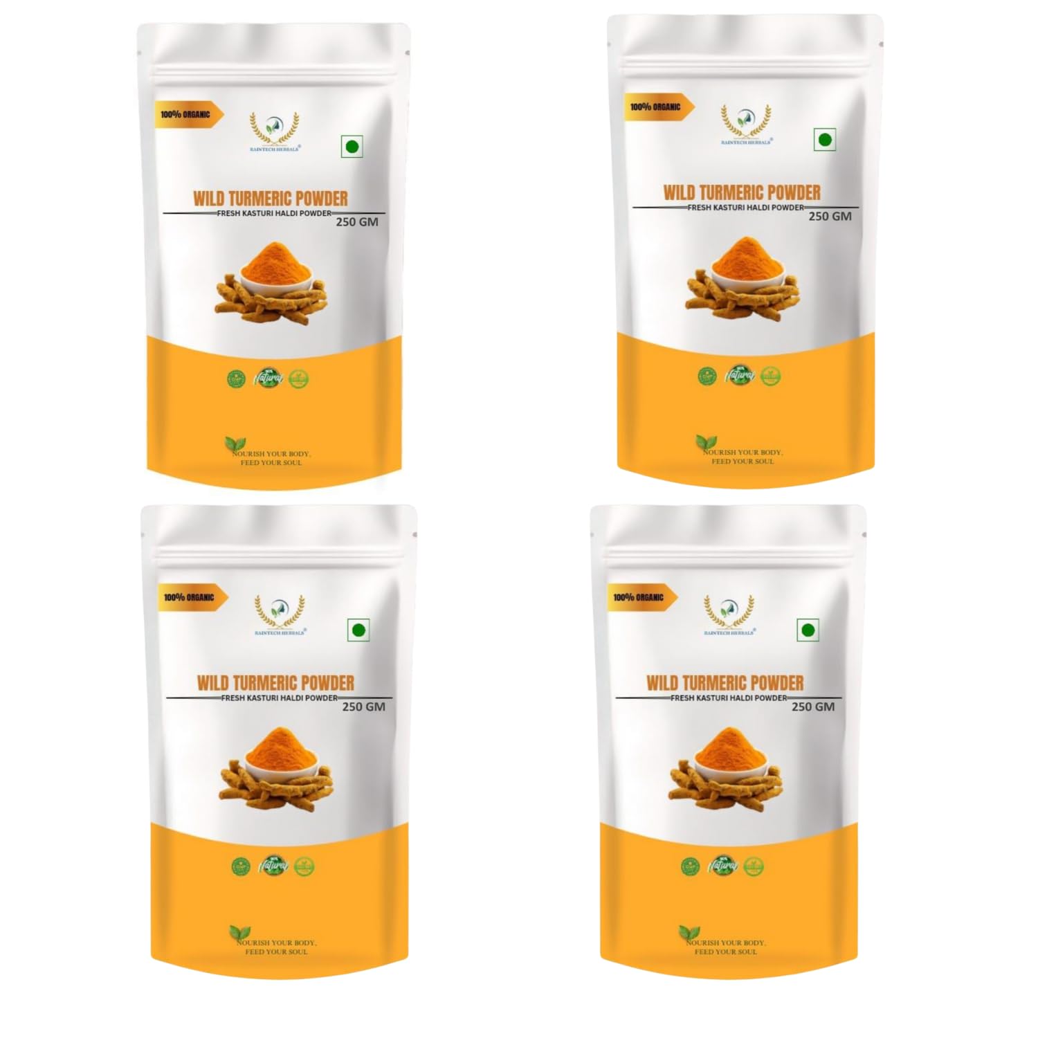Wild Turmeric Powder (Kasthuri Manjal) for Glowing Skin – 1000g |Curcuma Aromatica | Natural Face Pack for Tan Removal, Pimples & Pigmentation