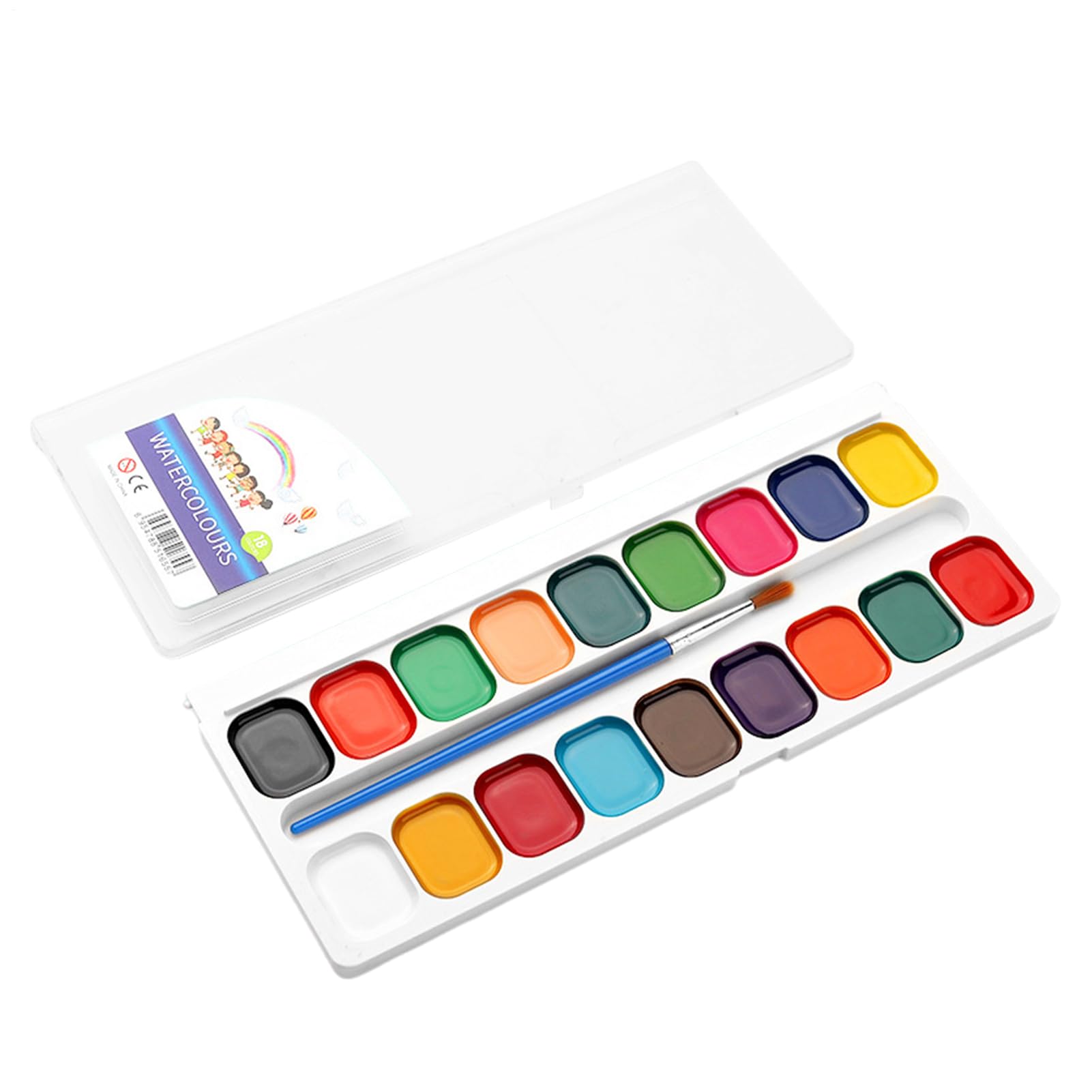Kids Watercolor Paint Set, Assorted Palette, 12 Colors, Art Drawing Set, Classroom Watercolor, Safe Bulk Paint, Ideal for Easter Birthday Children Fun