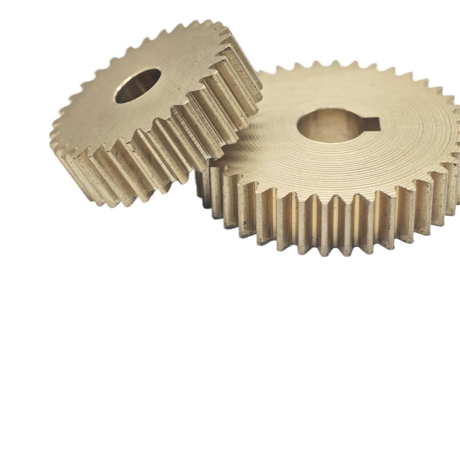 Zahnrad, Ritzel, Motorritzel, 0,6 Modul, 100 Zähne, Messing-Stirnrad, 61,2 mm Durchmesser, 5 dicke gerade, flaches, zylindrische Getriebewellen-Hardware(4mm bore)