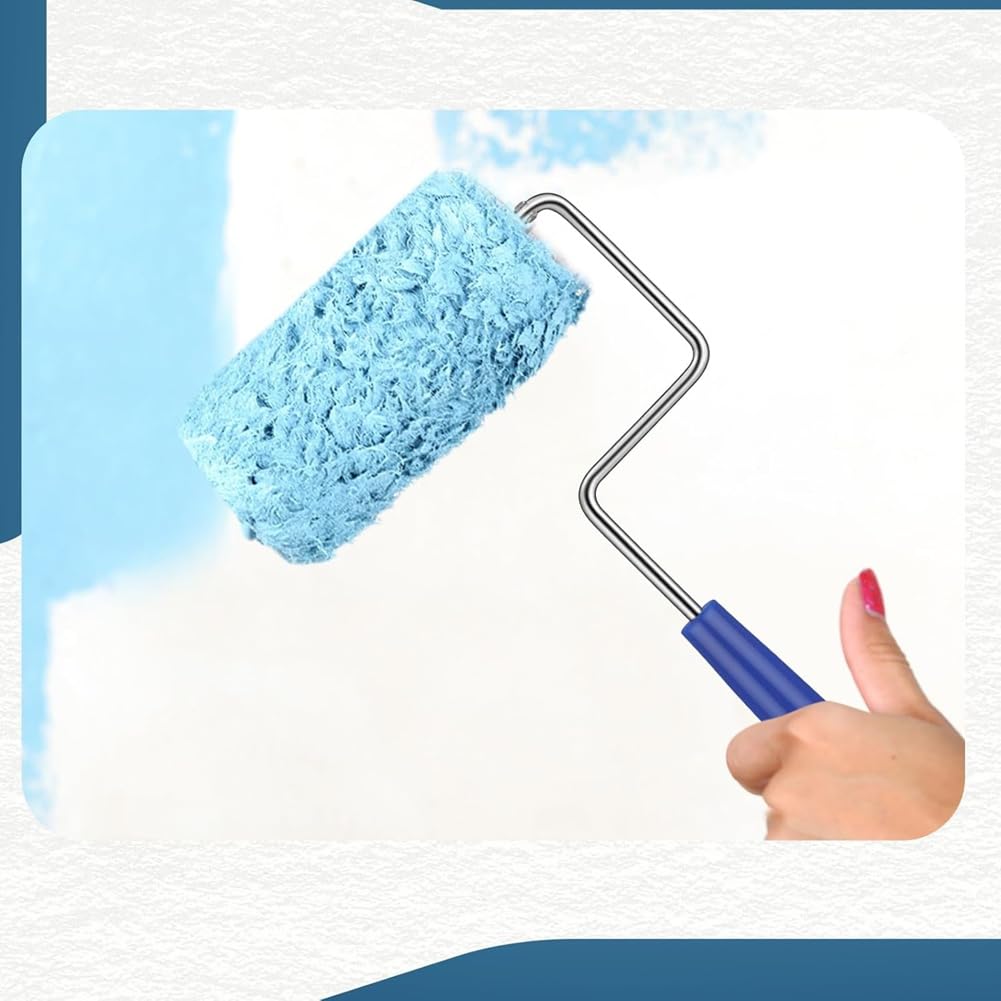 para Rodillo de Pintura de 12 Piezas para del Hogar, Techos, Áreas Pequeñas, Bordes y Esquinas, Azul