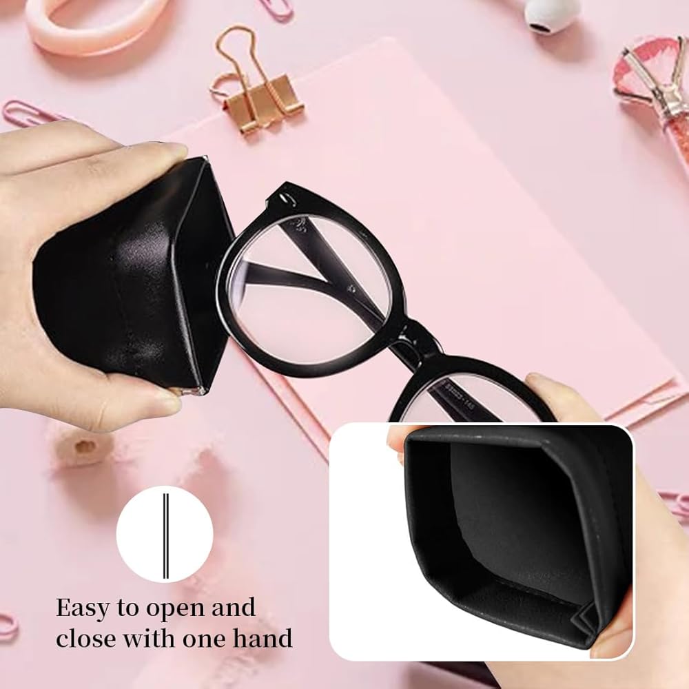 TRADERPLUS Custodia Rigida Per Occhiali Con Cerniera E Moschettone - 17x7,5x5,5 Cm, Esterno In Nylon, Interno Morbido - Per Occhiali Da Sole E Da Vista
