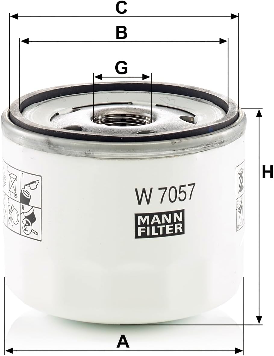 Mann-Filter W 7057 Oil Filter