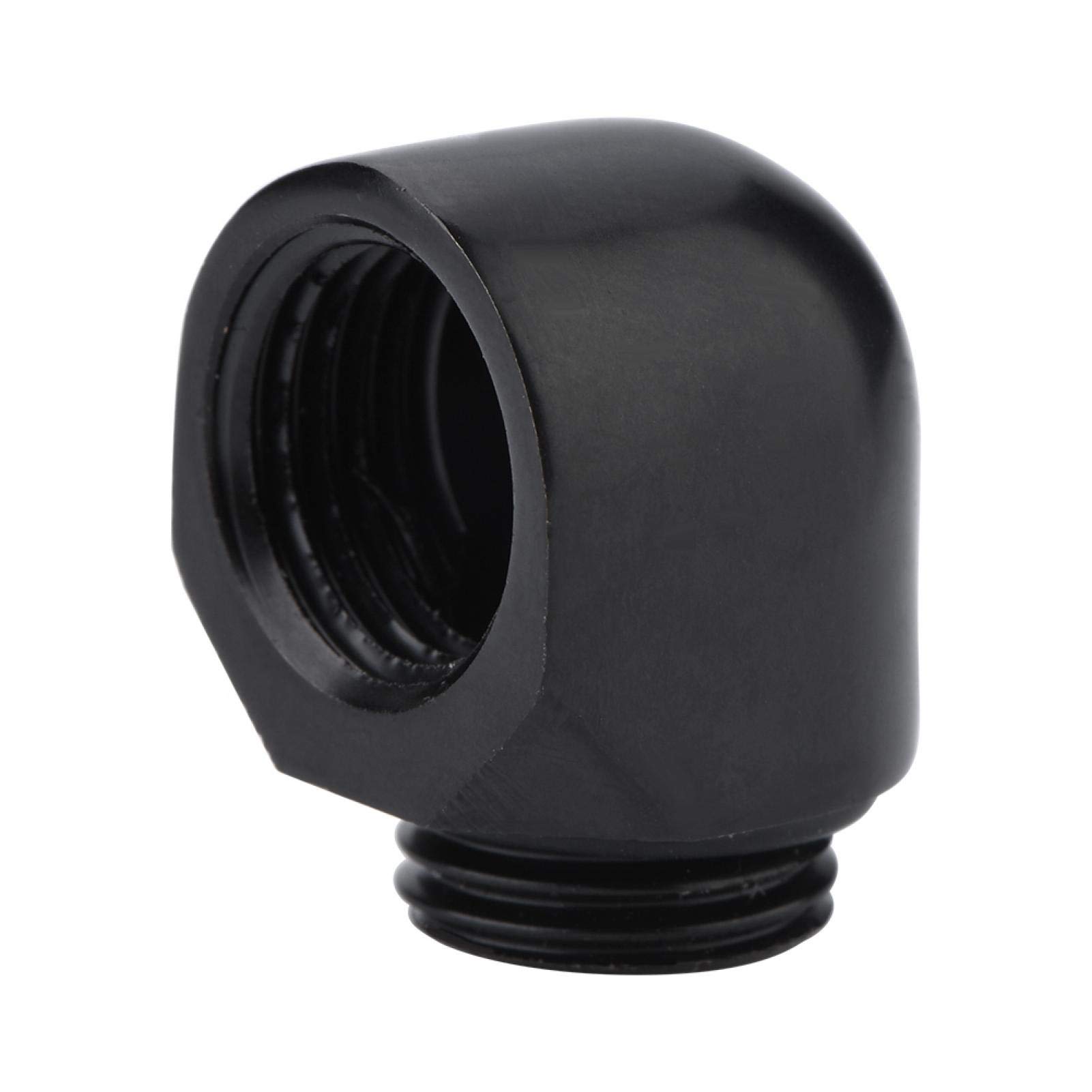 G1/4 Draad 90 Graden Elleboogconnector voor Pc-waterkoelsysteem, Twee Aanrakingsfitting voor 14 Mm Buis (Zilver