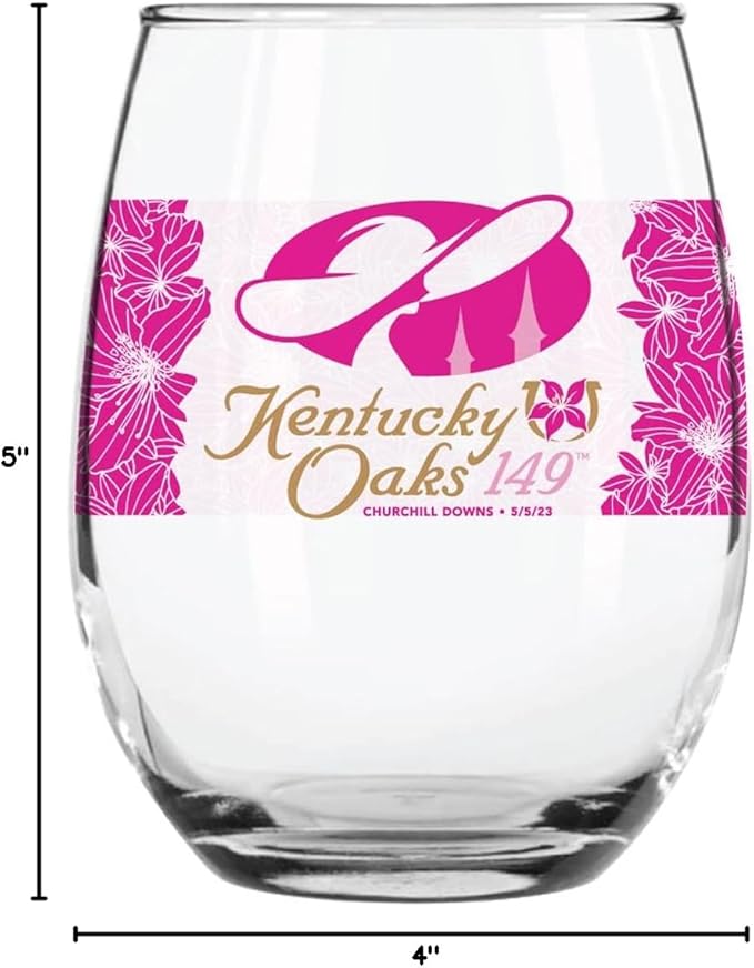 Set Oficial 149 Kentucky Derby/Oaks - 1 Vaso Mint Julep y 1 Copa de Vino miniatura 2