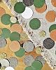 Brown Confetti Glitter Table Decorations Golden Greenery Scatter Surprise Paper Craft Supplies Anniversary Birthday Party Bridal Baby Shower Party Wedding Gift Circle Dots Decor 100 Pcs #1