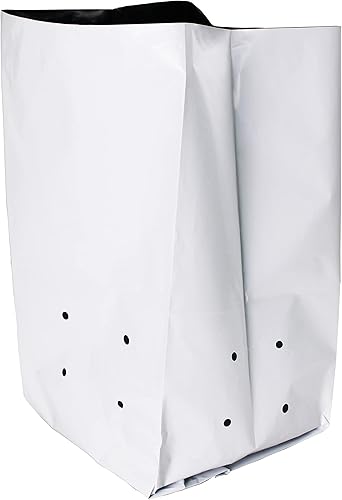 HFS (R Poly Grow Bag Planters, Panda Film, Negro y Blanco (7GAL-25PC)