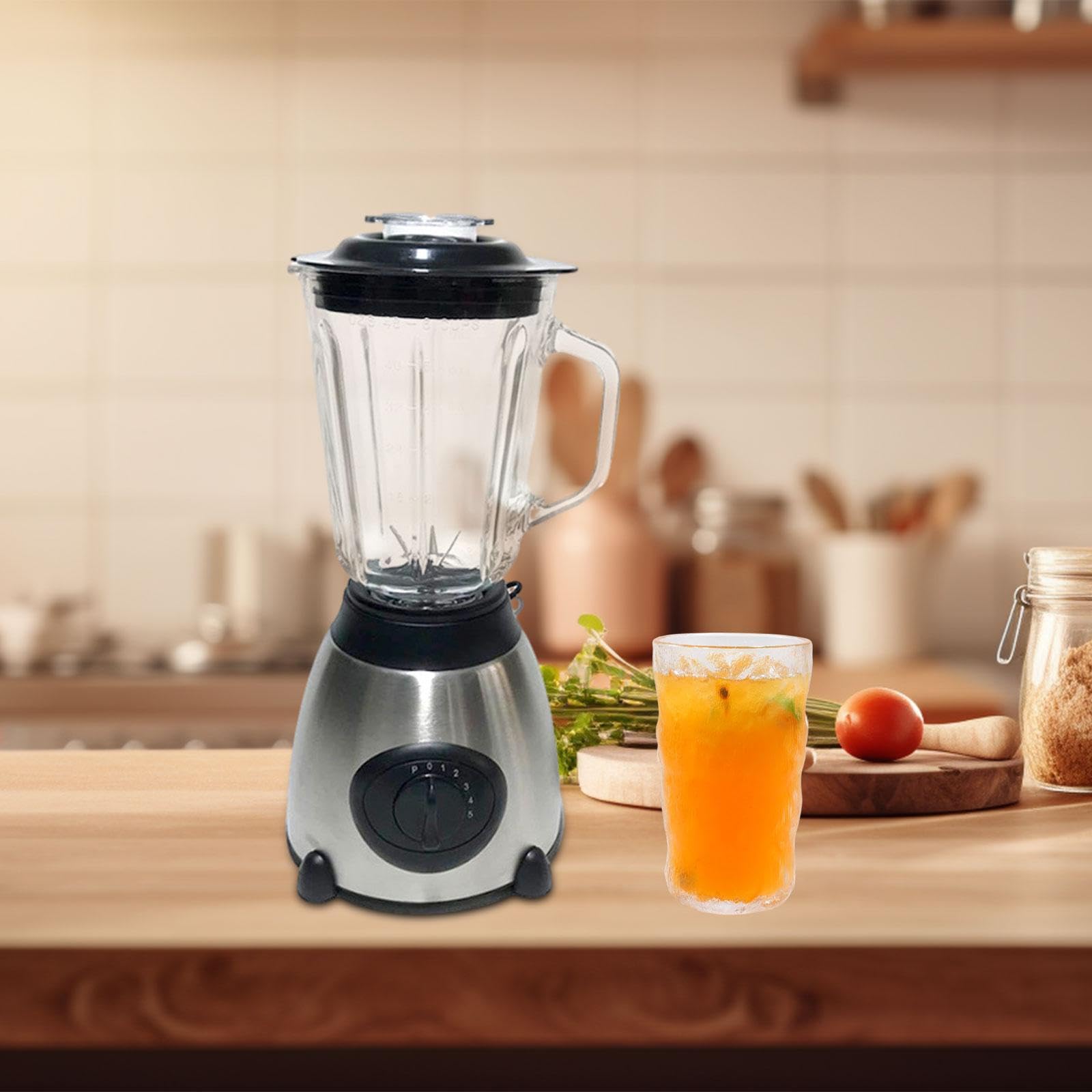 LOVIVER Elektrischer Mixer, Smoothies-Mixer, leistungsstarker 5-Gang-Haushaltsmixer mit abnehmbarem Krug, Entsafter-Maschine