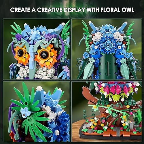 Sillbird Owl Building Set, Collectible Buildable Toy, Room Décor Display Model - Image 3