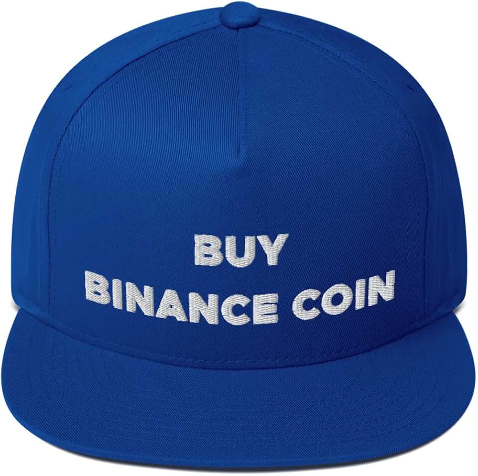 Hogue WS LLC Buy Binance Coin Hat (Embroidered Flat Bill Snapback Cap)
